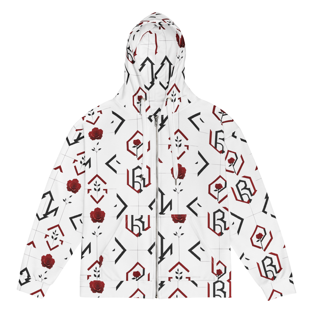 R01 Unisex Zip Hoodie — Red Rose Records