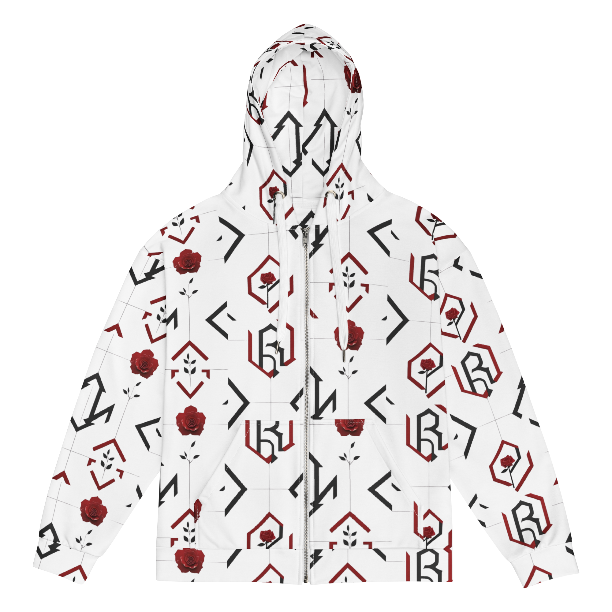 R01 Unisex Zip Hoodie — Red Rose Records