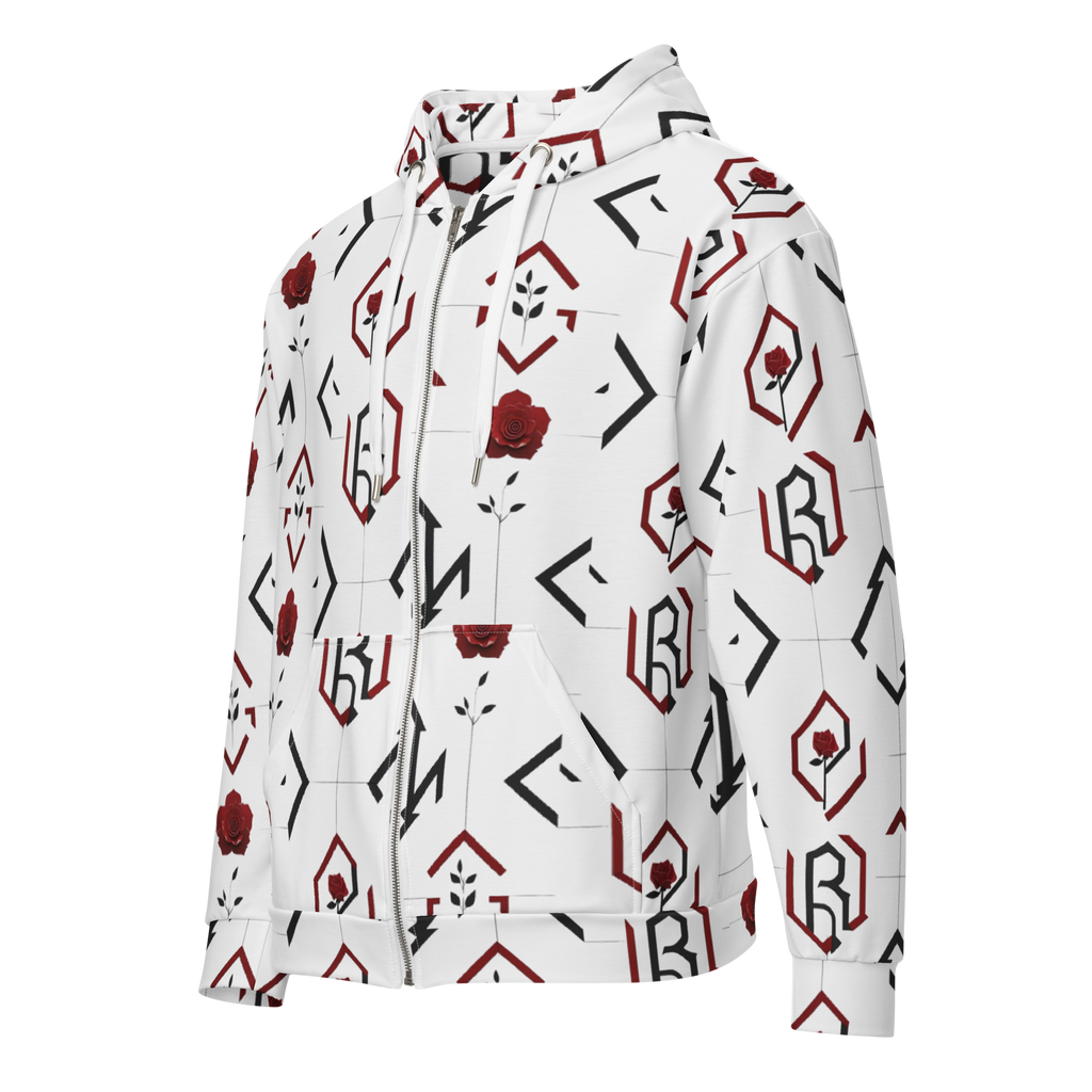 R01 Unisex Zip Hoodie — Red Rose Records