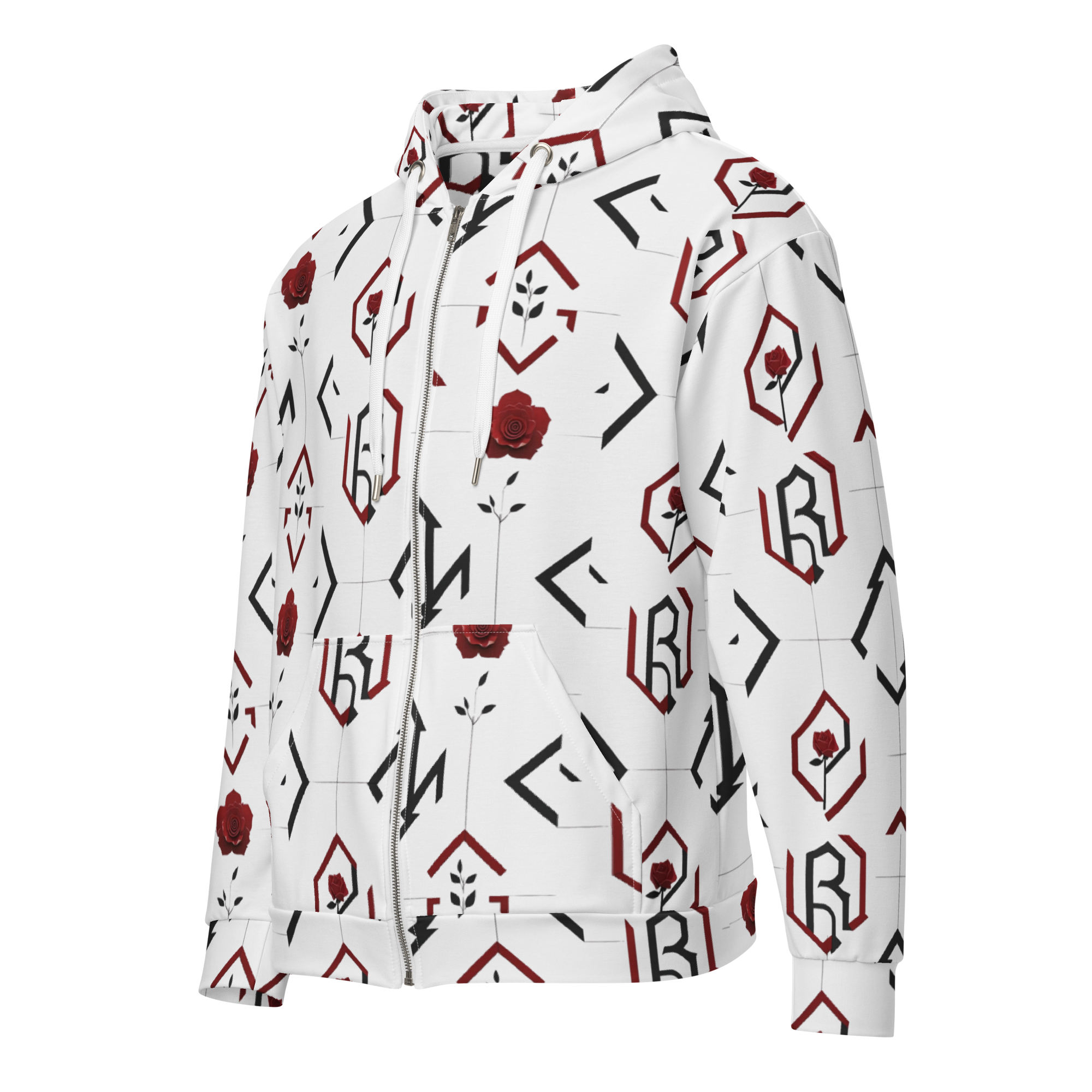 R01 Unisex Zip Hoodie — Red Rose Records