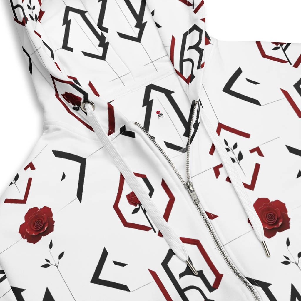 R01 Unisex Zip Hoodie — Red Rose Records